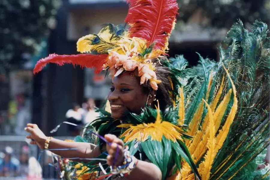 Danseuse lors de la célébration du Carnaval